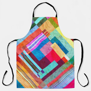 Geometrische abstrakte, grafische Farbgebung. Schürze
