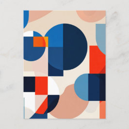 Geometrische Abstrakte Kunst des skandinavischen M Postkarte