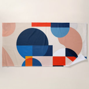 Geometrische Abstrakte Kunst des skandinavischen M Strandtuch