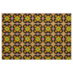 Geometrische abstrakte Kunst mit lebendigen Farben Stoff