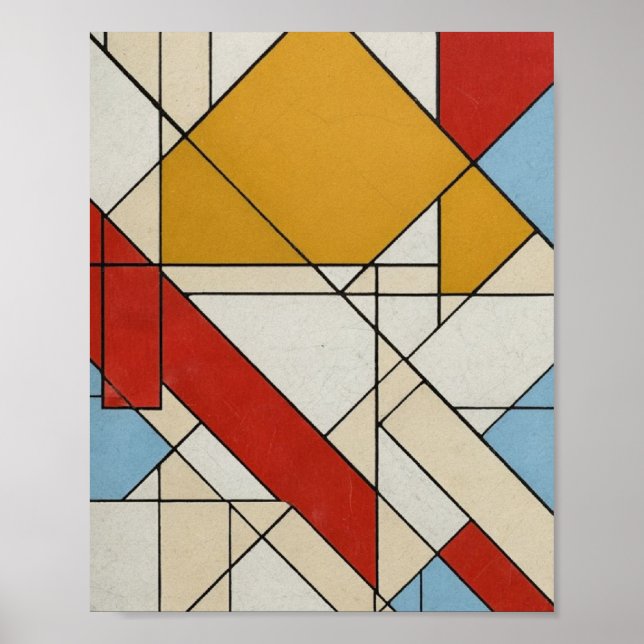 Geometrische Abstrakte Kunst Poster (Vorne)