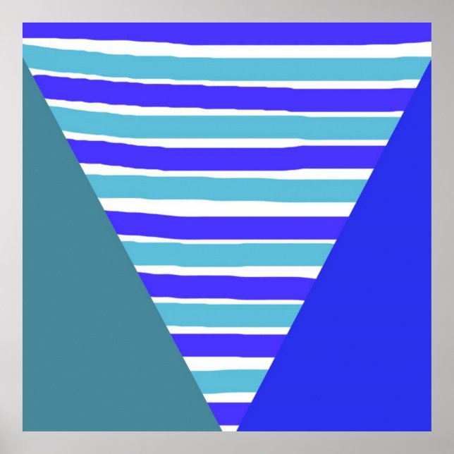 geometrische abstrakte Kunst Poster (Vorne)