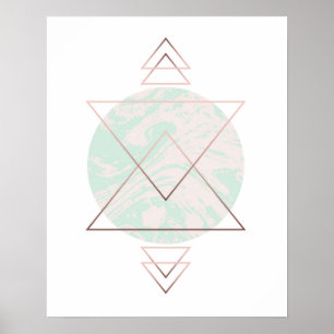 Geometrische abstrakte Kunstgestaltung Poster