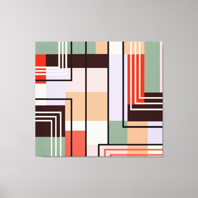 Geometrische Abstrakte Leinwand (Vorderseite)
