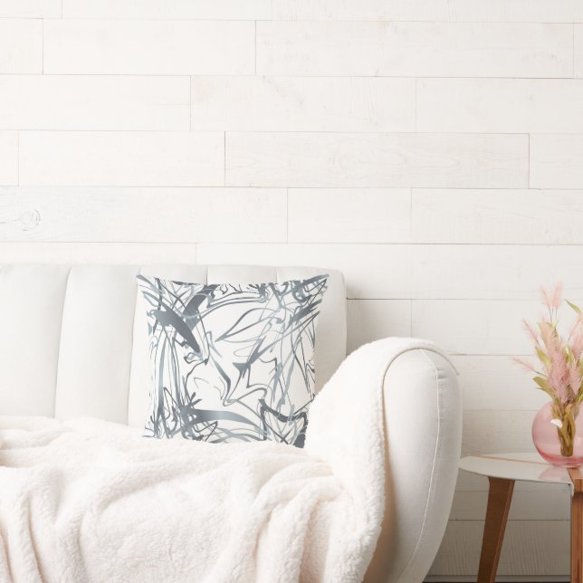 Geometrische Abstrakte Minimal Moderne Formen Desi Kissen (Liege)