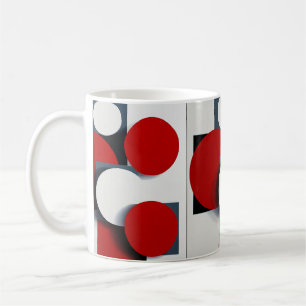 🔴 Geometrische abstrakte Morgen-Tasse 🔴 Kaffeetasse
