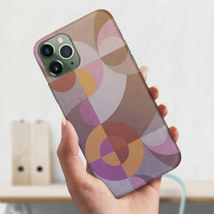 Geometrische abstrakte Retro-Kreise Elegant farben Case-Mate iPhone Hülle