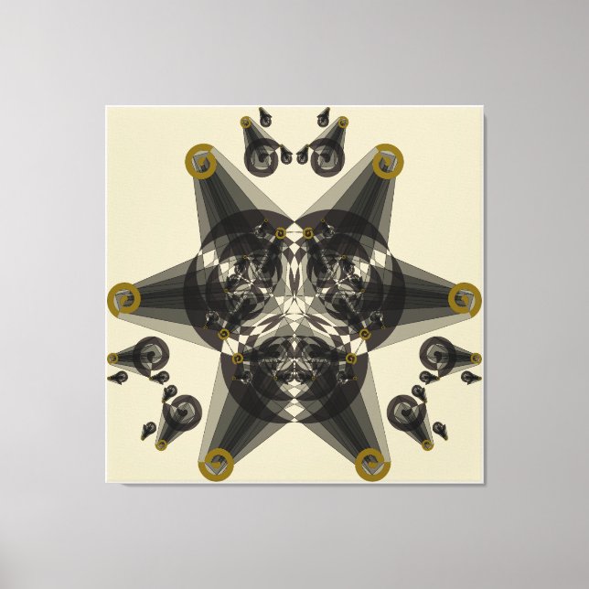 Geometrische Abstraktion Leinwanddruck (Vorderseite)