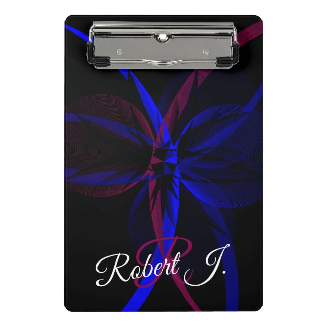 Geometrische Abstraktion Mini-Clipboard Mini Klemmbrett (Vorderseite)
