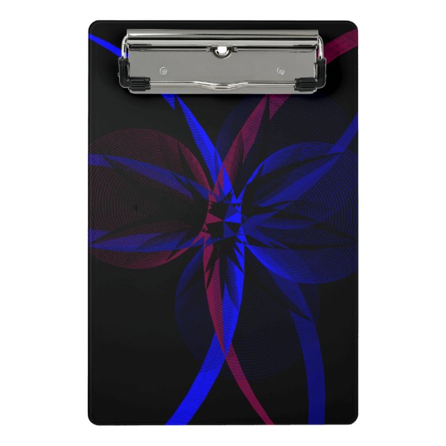 Geometrische Abstraktion Mini-Clipboard Mini Klemmbrett (Vorderseite)