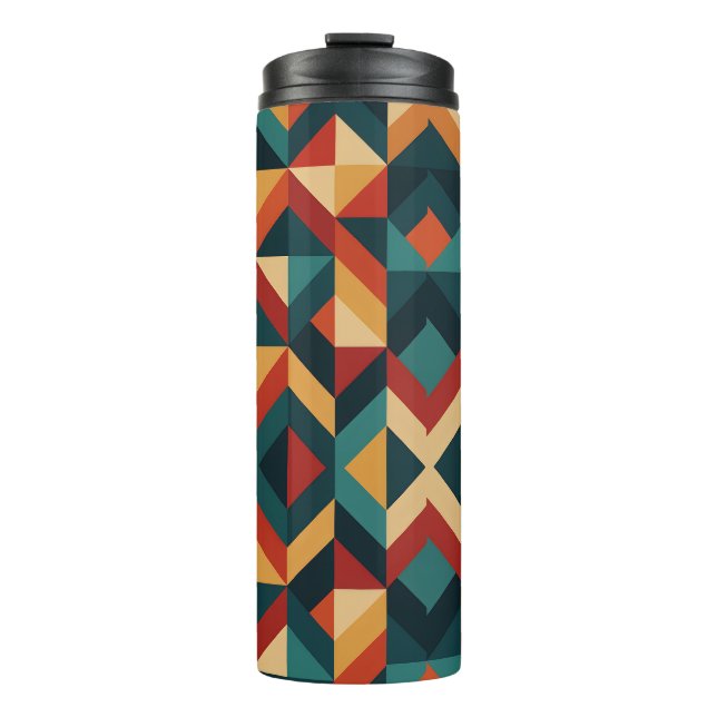 geometrische Abstraktion Thermosbecher (Vorderseite)