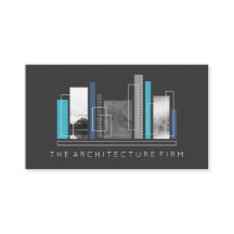 Geometrische Architektur Grau & Blau