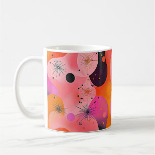 Geometrische Ark-Kunst. Retro-Vintage-Kaffeetasse Kaffeetasse