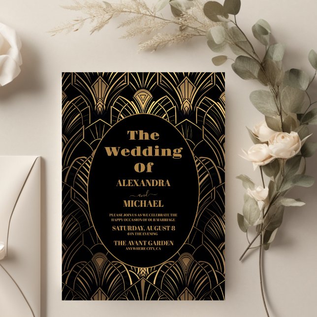 Geometrische Art-Deco-Hochzeit (Von Creator hochgeladen)