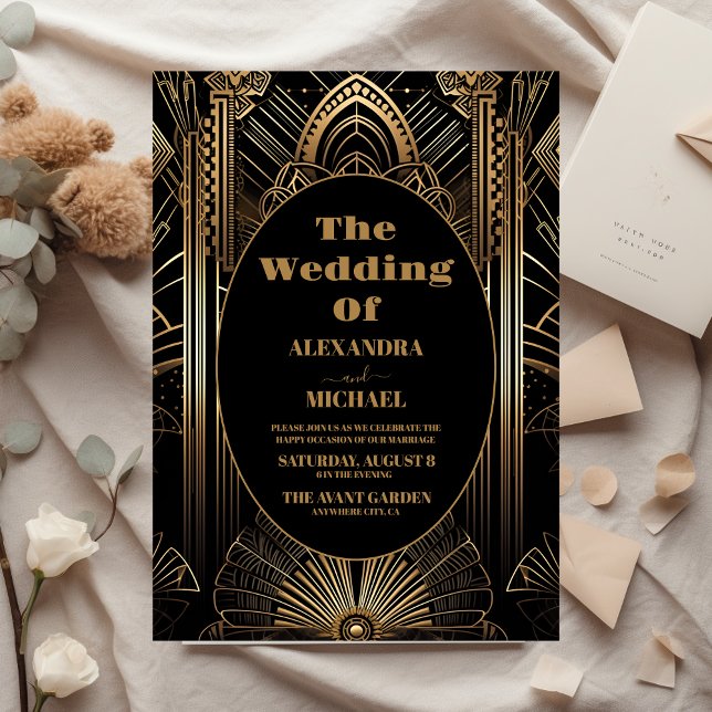 Geometrische Art-Deco-Hochzeit (Von Creator hochgeladen)