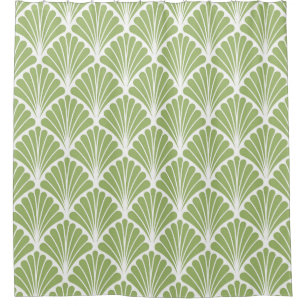 Geometrische Art Deco, nahtloses Muster Duschvorhang