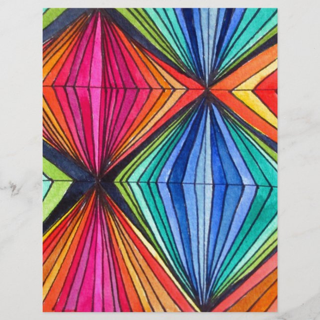 Geometrische Art des Regenbogens (Vorderseite)