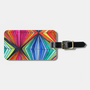 Geometrische Art des Regenbogens Gepäckanhänger