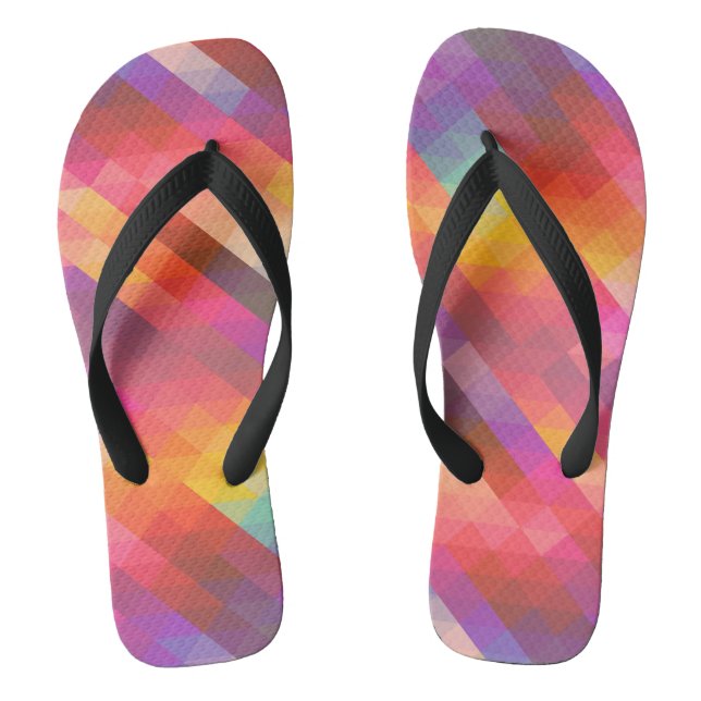 Geometrische Art Geometrische Fotografie Kaleidosk Flip Flops (Fußbett)