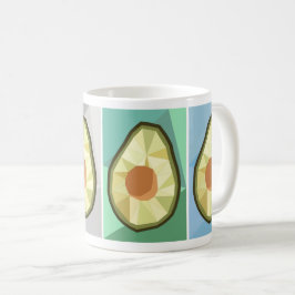 Geometrische Avocado-Tasse Tasse
