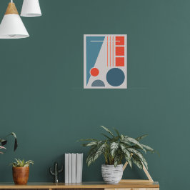 Geometrische Balance 1 Abstrakte Gestaltung Poster