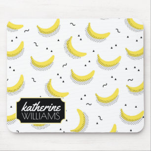 Geometrische Bananen   addieren Ihren Namen Mousepad