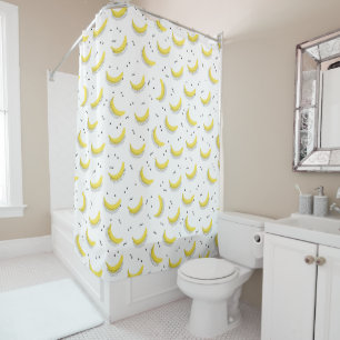 Geometrische Bananen Duschvorhang