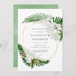 Geometrische Begegnungspartei für tropische Vegeta Einladung