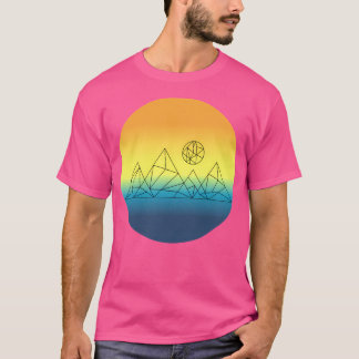 Geometrische Berge T-Shirt