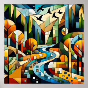 Geometrische Beschaffenheit Poster