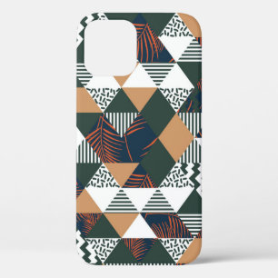 Geometrische Blätter aus Palmen, trendy Muster Case-Mate iPhone Hülle