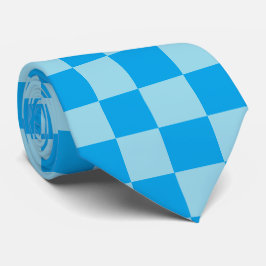 Geometrische blaue quadratische Blöcke Krawatte