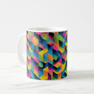 Geometrische Bliss - 3D Texturierte Tasse