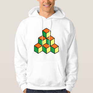 Geometrische Blöcke - Gelb und Gelb, grün Hoodie