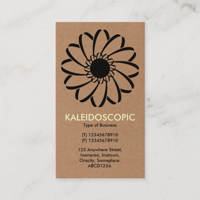 Geometrische Blume 01 - Karte (Vorderseite)