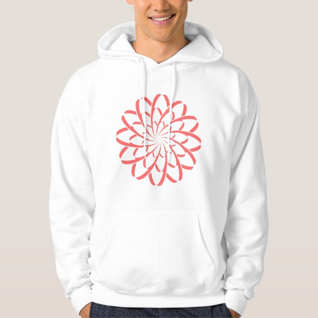 Geometrische Blume 02 Hoodie (Vorderseite)