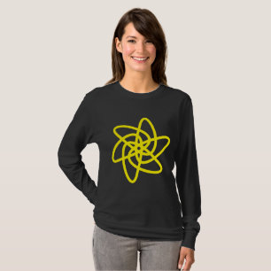 Geometrische Blume 05 - Gelb T-Shirt