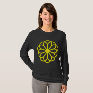 Geometrische Blume 06 - Gelb T-Shirt