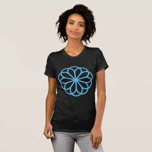 Geometrische Blume 06 - Sky Blue T-Shirt