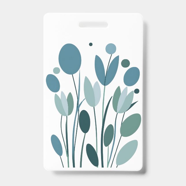 Geometrische Blume Ausweis (Vorderseite)