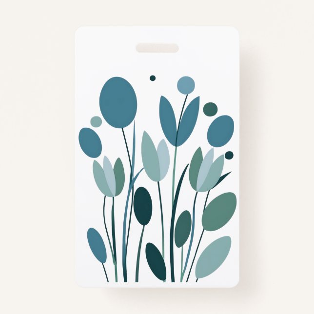 Geometrische Blume Ausweis (Vorderseite)