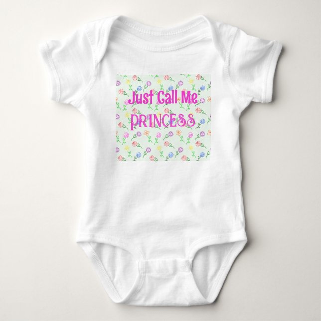 Geometrische Blume Baby Strampler (Vorderseite)