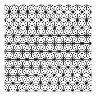 Geometrische Blume Isosceles-Dreieck-Muster Fotodruck
