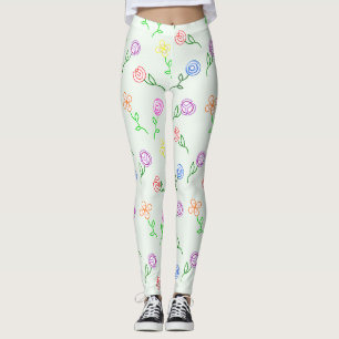 Geometrische Blume Leggings