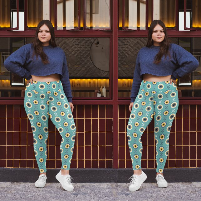 geometrische Blume Leggings (Von Creator hochgeladen)