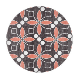 Geometrische Blume, Vintages künstlerisches Muster Schneidebrett