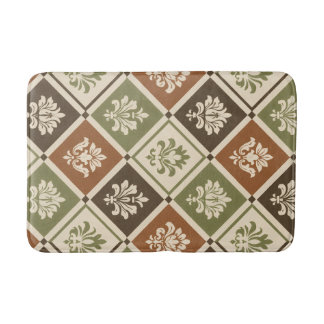 Geometrische Blumen Badematte