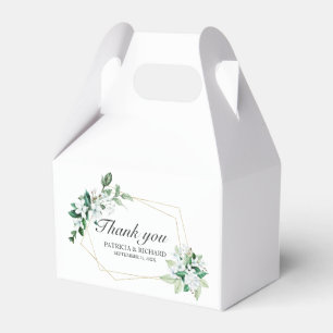 Geometrische Blumen Hochzeit Geschenkschachtel