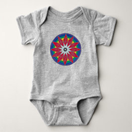 Geometrische Blumen-Piñata-Mandala  Baby Strampler