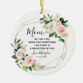 Geometrische Blütenmutter der Braut Keramik Ornament